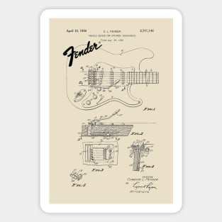 US Patent - Fender Stratocaster Guitar Magnet